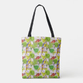 Tropische parrots tote bag (Achterkant)