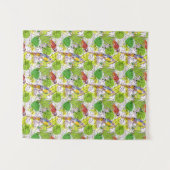 Tropische parrots wandkleed (Voorkant (horizontaal))