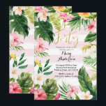 Tropische partij 40th Birthday Invitation Kaart<br><div class="desc">40e uitnodiging van de verjaardag. Cactus fiesta Birthday Uitnodiging</div>