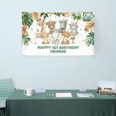 Tropische partij dierlijk Oerwoud Wilde een eerste Spandoek (Beurs)
