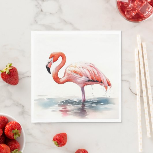 Tropische partij Flamingo Servet (Insitu)