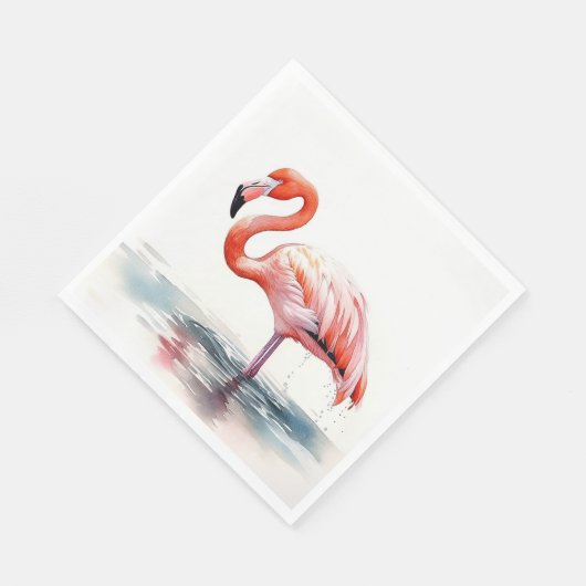 Tropische partij Flamingo Servet (Hoek)