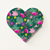 🤩 Tropische partij met pickleball, aangepaste tek Notitieboek (Achterkant)