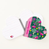 🤩 Tropische partij met pickleball, aangepaste tek Notitieboek (Binnen)