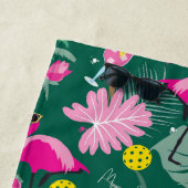 🤩 Tropische partij met pickleball, Strandlaken (In situ)