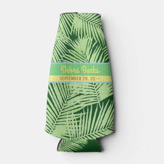tropische partij palm verlaat douane flesjeskoeler (Voorkant)