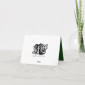 Tropische Partij Tiki Hartelijk dank Bedankkaart (Achterkant)