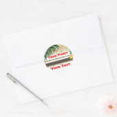 Tropische partij Tiki Hut Sticker 2 (Envelop)