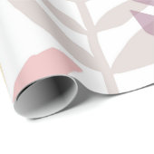 Tropische pasta gele lavendel monstera blaast cadeaupapier (Rol Hoek)