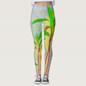 Tropische pasta leggings (Voorkant)