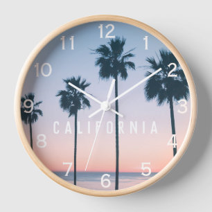 Tropische pasta ombre Pink & Blue Palm Tree Sunset