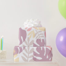 Tropische Pastel Gele Lavendel Monstera Bladeren