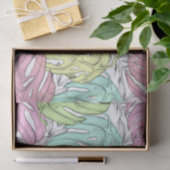 Tropische pastel monstera leaf waterverf tissuepapier (Geschenk)