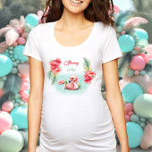 Tropische Pastel Zomer Roze Flamingo Moeder Te Zij T-shirt
