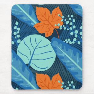 Tropische patronen Plant Art Plant Life Art Muismat