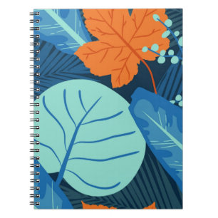 Tropische patronen Plant Art Plant Life Art Notitieboek