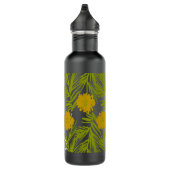 Tropische patroongele Florals Waterfles (Rechts)