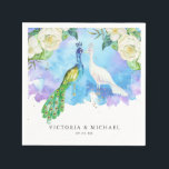 Tropische Pauw Bloem | Boho Botanische Monogram Servet<br><div class="desc">Begin met een prachtige gedrukte uitnodiging en zet de toon met een uniek ontwerp en neem het thema vervolgens mee door het hele evenement. Uw evenement zal van begin tot eind perfect zijn met speciale kleine extra's. Overweeg op het feest persoonlijke feestartikelen voor een extra speciale touch. Voeg uw eigen...</div>