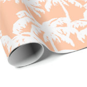 Tropische Peach Fuzz Pantone Kleur van het Jaar 20 Cadeaupapier (Rol Hoek)
