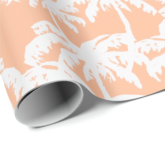 Tropische Peach Fuzz Pantone Kleur van het Jaar 20 Cadeaupapier (Rol Hoek)