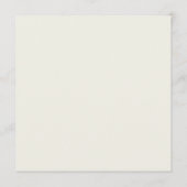 Tropische Peacock Palm Square Wedding Menu Kaart (Achterkant)