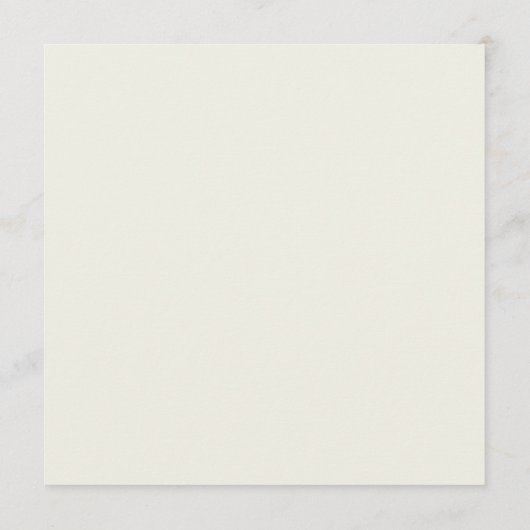 Tropische Peacock Palm Square Wedding Menu Kaart (Achterkant)