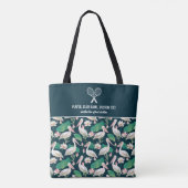 Tropische pelicaanse printpapier Aangepaste tennis Tote Bag (Achterkant)