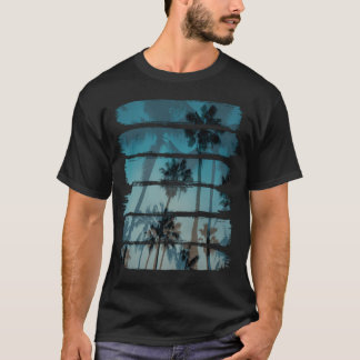 Tropische penseelstreken t-shirt