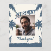 Tropische pensioenfoto dank u briefkaart (Voorkant)