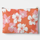 Tropische perzik hibiscus gepersonaliseerd monogra etui (Achterkant)