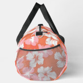 Tropische perzik hibiscus gepersonaliseerd monogra plunjezak (Rechts)