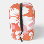 Tropische perzik hibiscus gepersonaliseerd monogra toilettasje (Rechts)