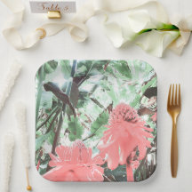 Tropische perzik tuin bruiloft plein