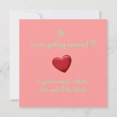 Tropische perzik tuin bruiloft uitnodiging (Achterkant)