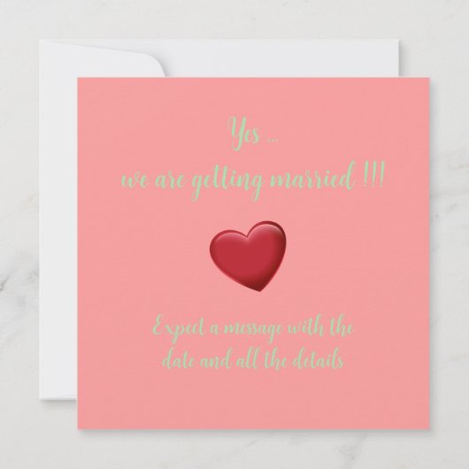 Tropische perzik tuin bruiloft uitnodiging (Achterkant)