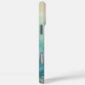 Tropische Perzik Witte Hibiscus Bloemliefde Case-Mate iPhone Case (Achterkant / Rechts)