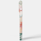 Tropische Perzik Witte Hibiscus Bloemliefde Case-Mate iPhone Case (Achterkant / Links)