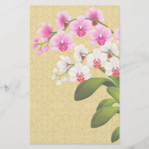 Tropische Phalaenopsis Orchid Flowers Stationery Briefpapier