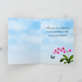 Tropische Phalaenopsis Orchidee Bloemen Verjaardag Kaart (Binnen)