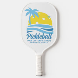 Tropische Pickleball Sun Palm Trees voegen aangepa Paddle