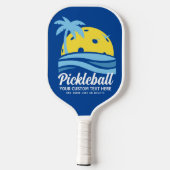 Tropische Pickleball Sun Palm Trees voegen aangepa Paddle (Achterkant)