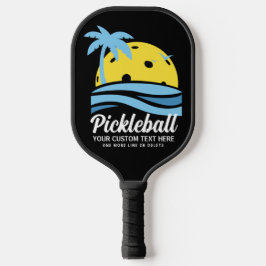 Tropische Pickleball Sun Palm Trees voegen aangepa Pickleball Paddle