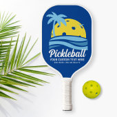 Tropische Pickleball Sun Palm Trees voegen aangepa Pickleball Paddle