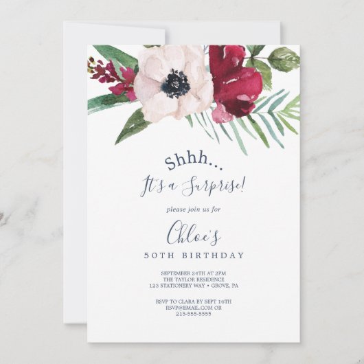 Tropische piekverrassingspartij kaart (Voorkant)