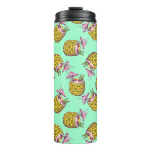 Tropische Piña Colada Patroon – Verfrissende zomer Thermosbeker