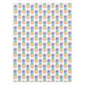 Tropische pineappelpatroonvormig regenboogvormig t tafelkleed (Voorkant)