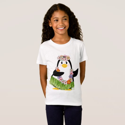 Tropische pinguïn t-shirt (Voorkant volledig)