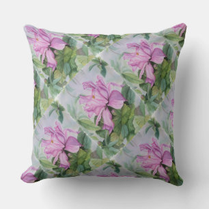 TROPISCHE PINK ORCHID PATIO PILLOW BUITENKUSSEN