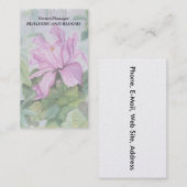 TROPISCHE PINK ORCHID  VISITEKAARTJES (Voorkant / Achterkant)