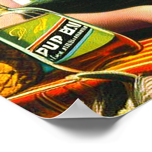 tropische pinup poster (Hoek)